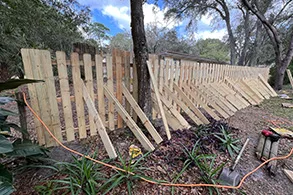 wooden fence